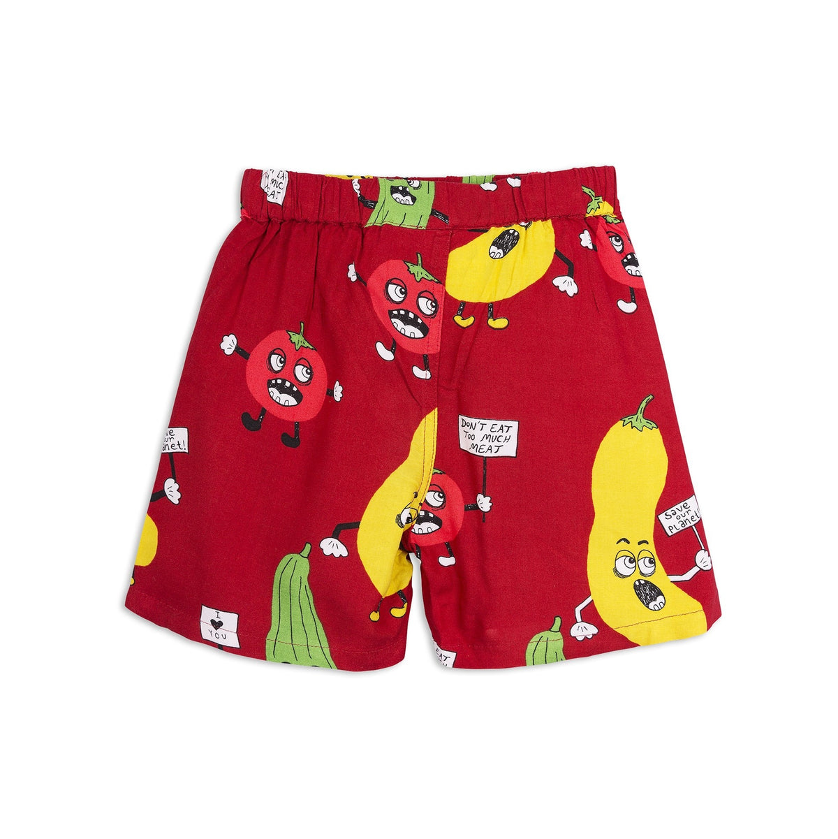 Veggie Woven Shorts Red