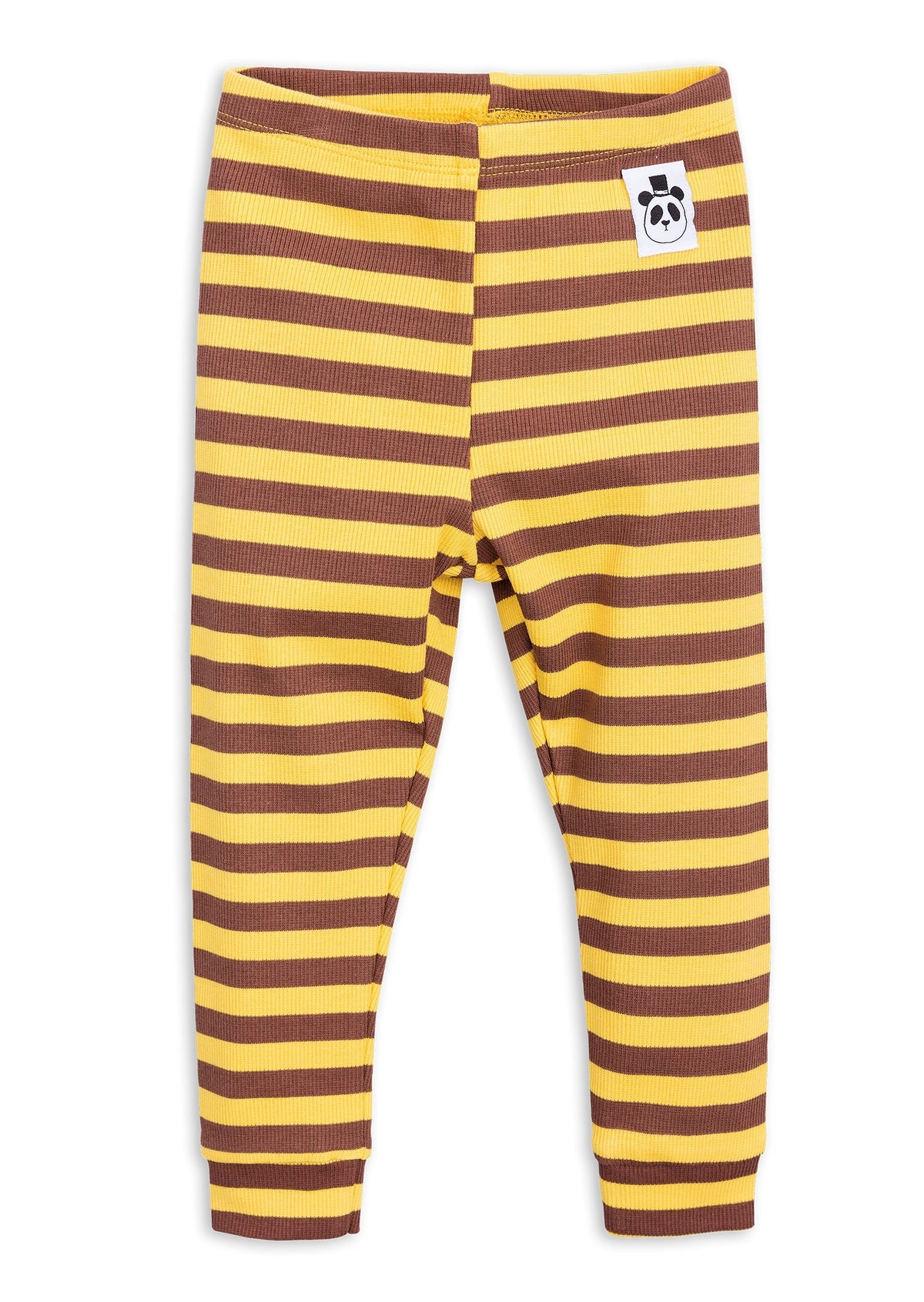 Stripe Rib Leggings Yellow