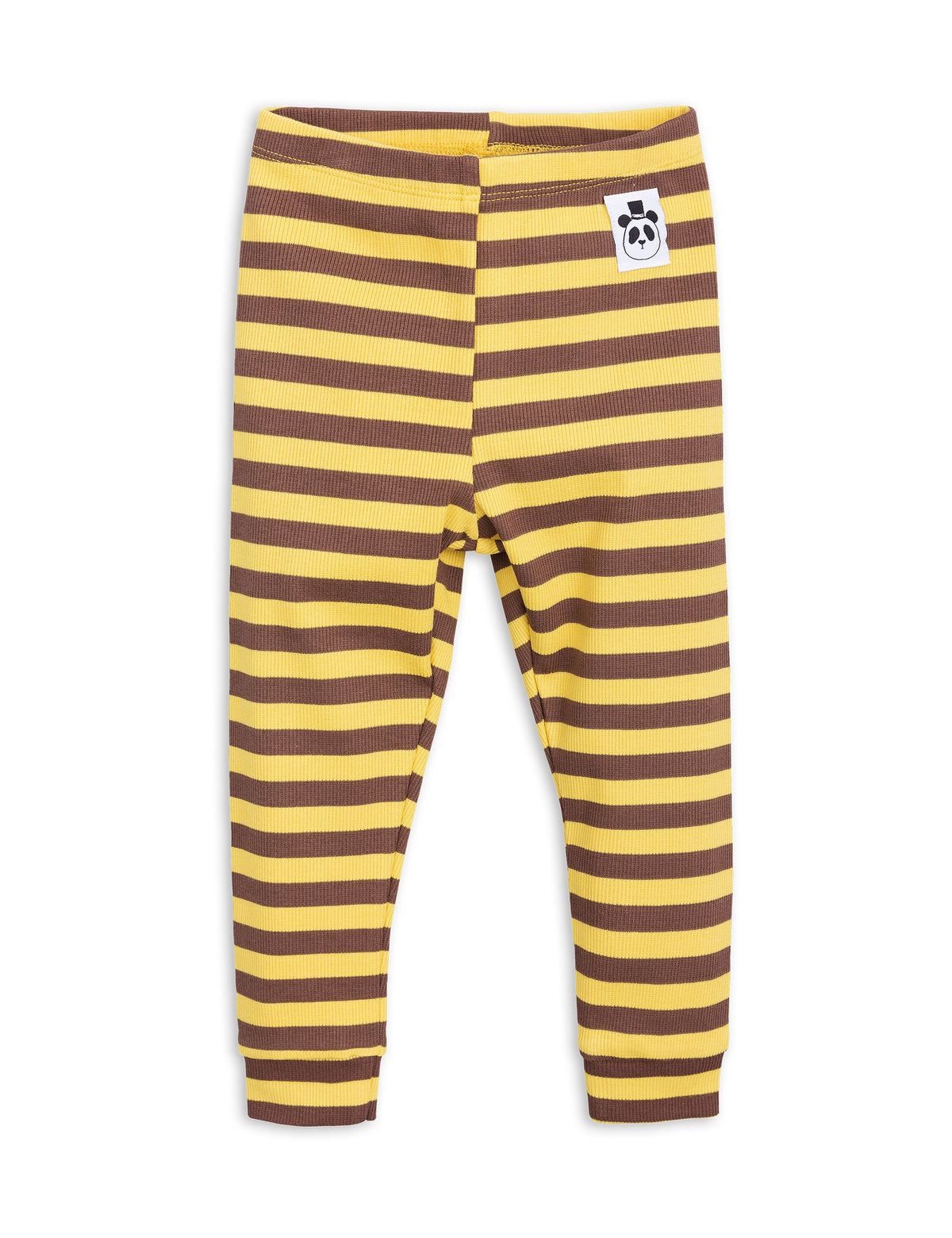 Stripe Rib Leggings Yellow