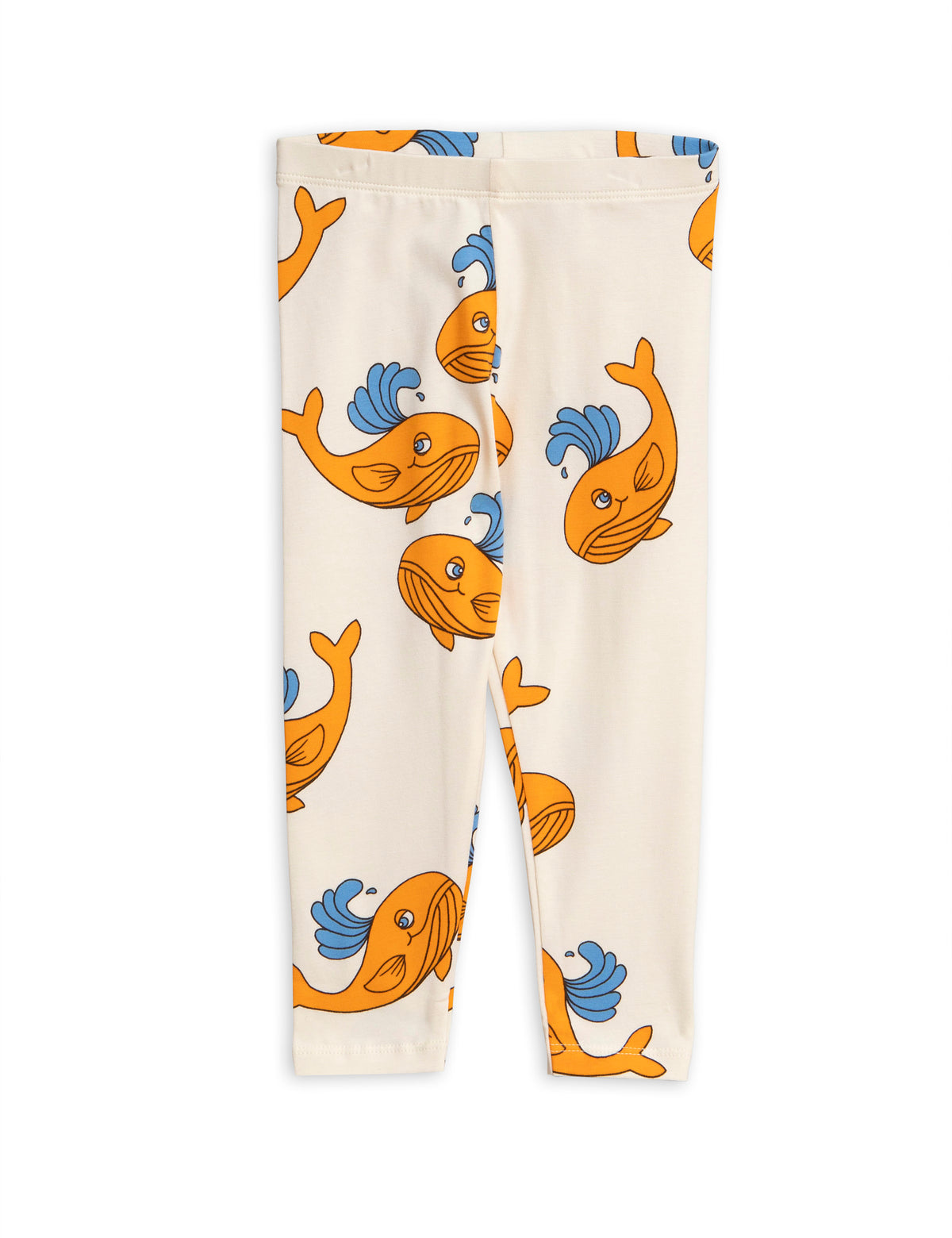 Whale Aop Leggings Orange