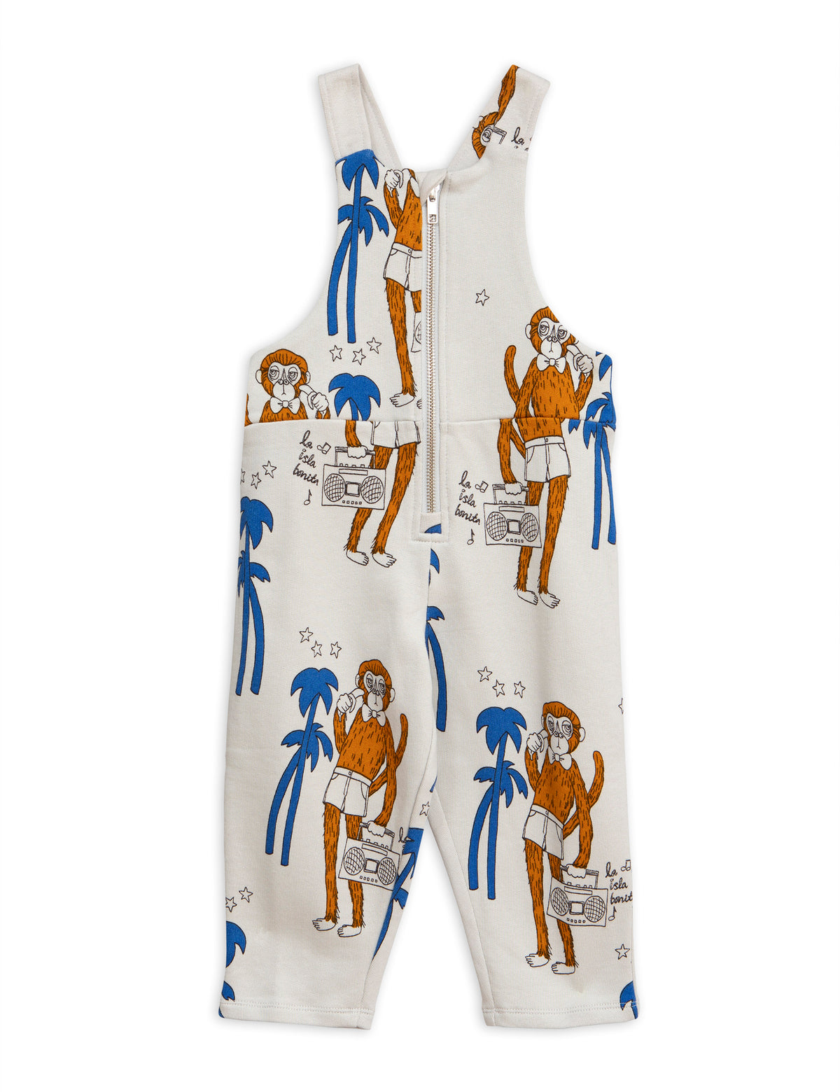 Cool Monkeys aop Dungarees grey