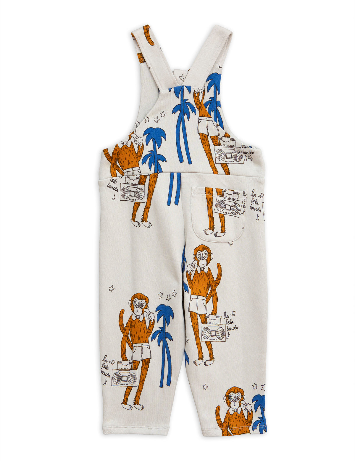 Cool Monkeys aop Dungarees grey