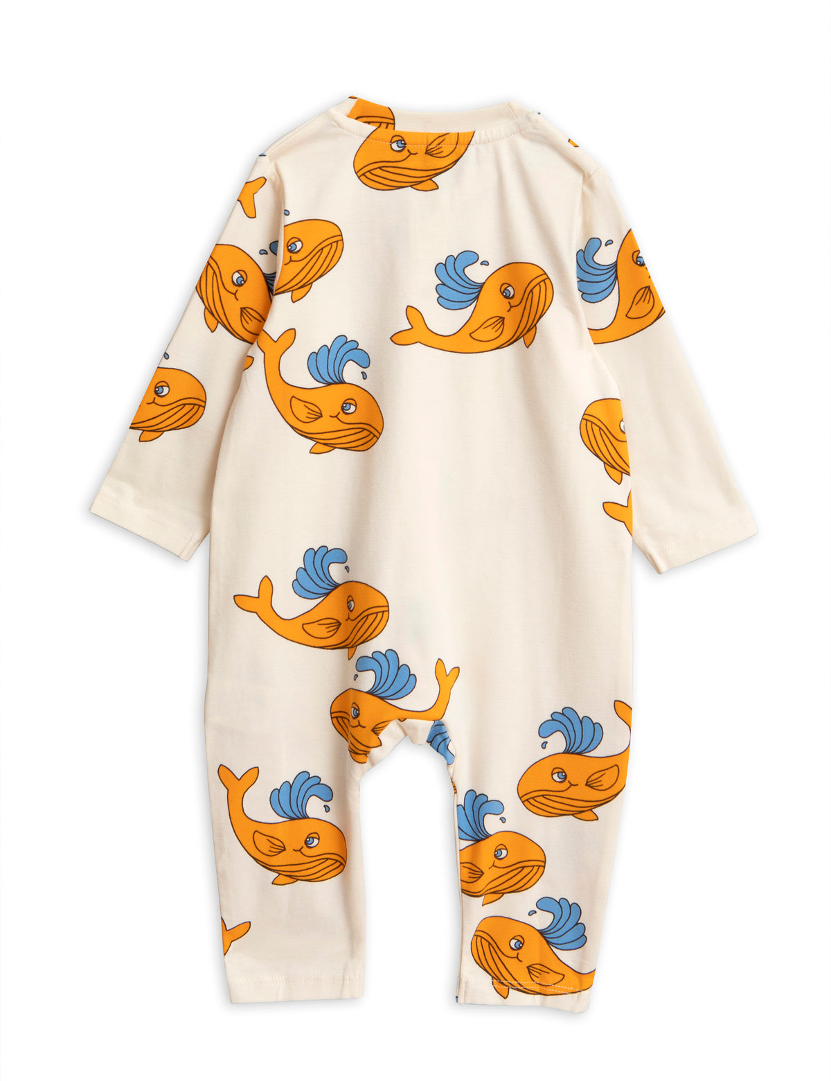 Whale Aop Jumpsuit Orange