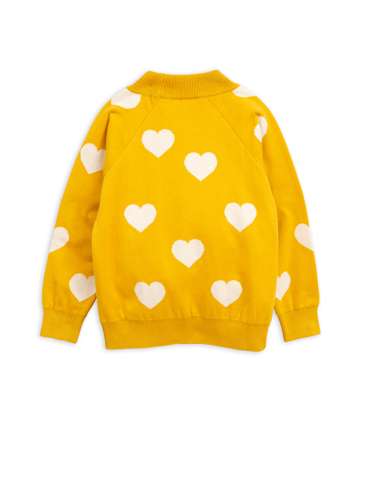 Knitted Heart Sweater Yellow