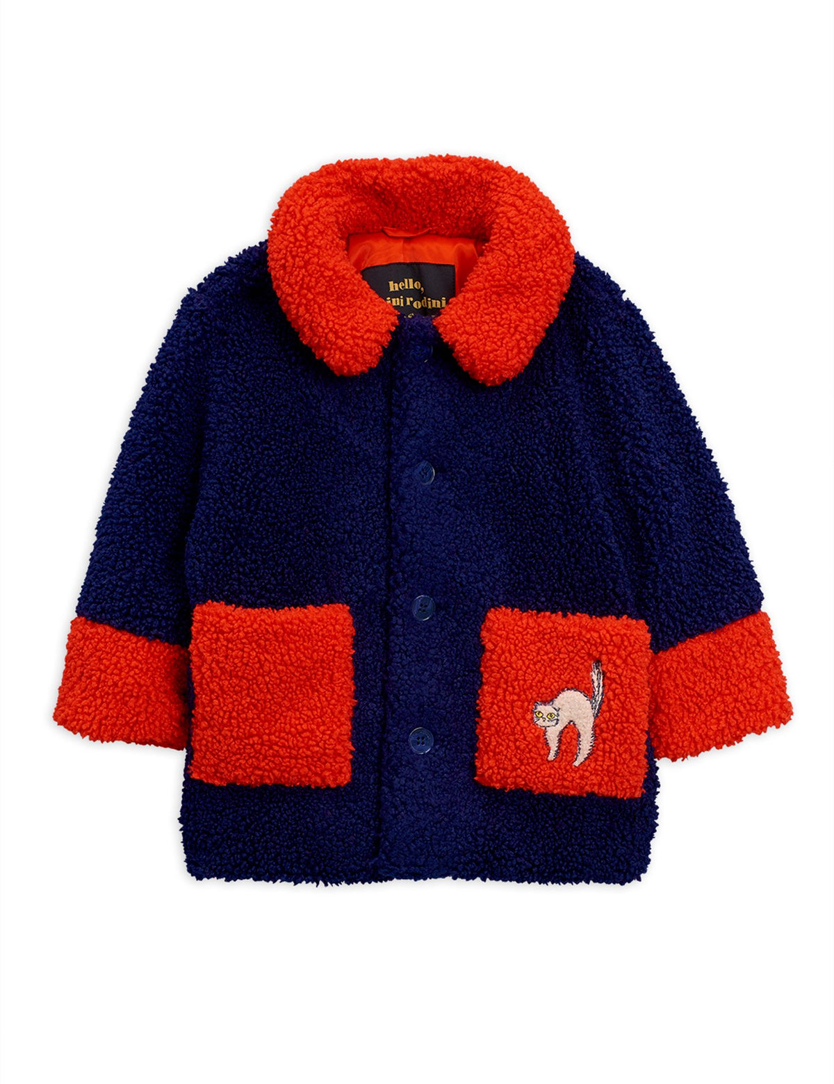 Faux Fur Jacket Blue