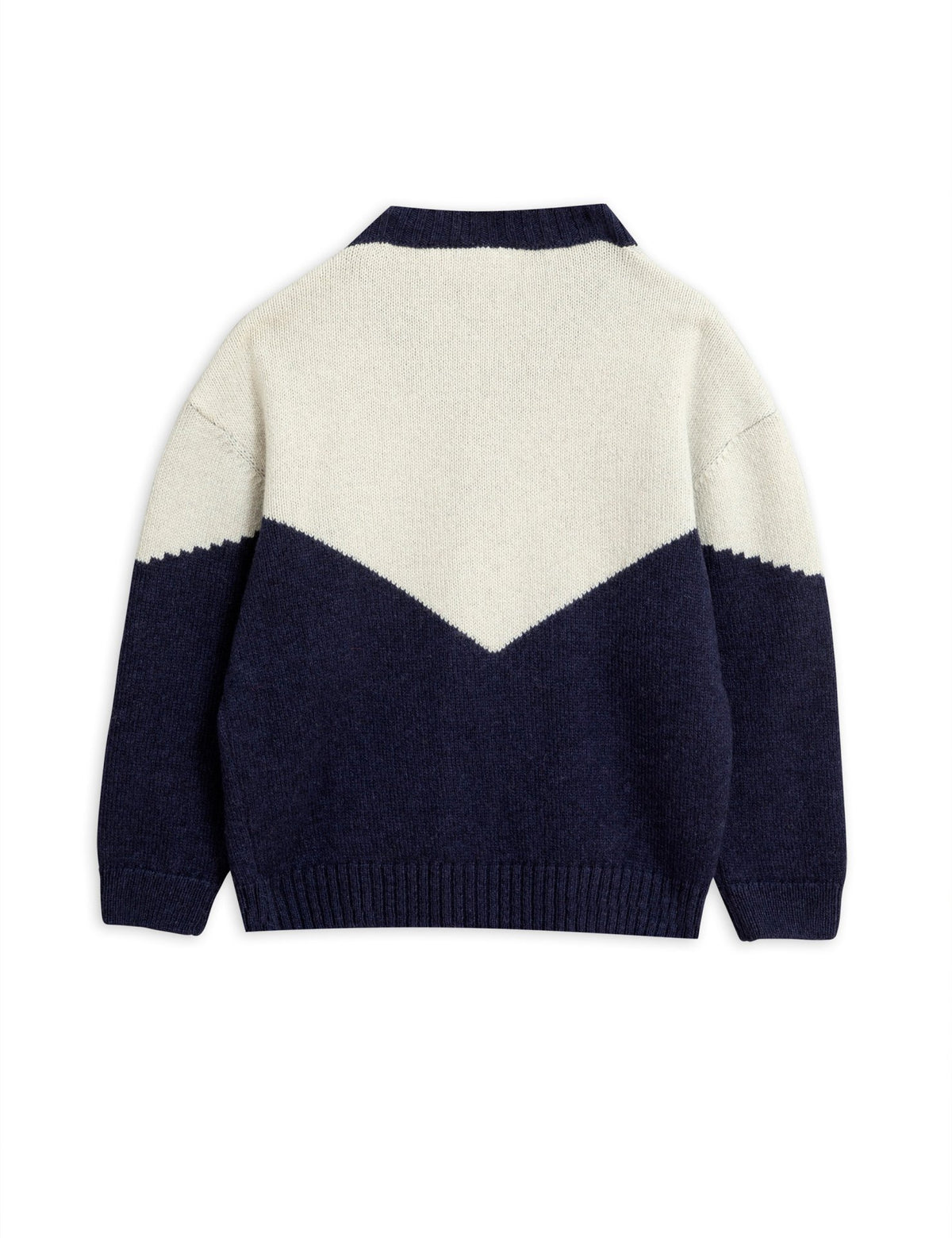 Panda Knitted Wool Cardigan Blue