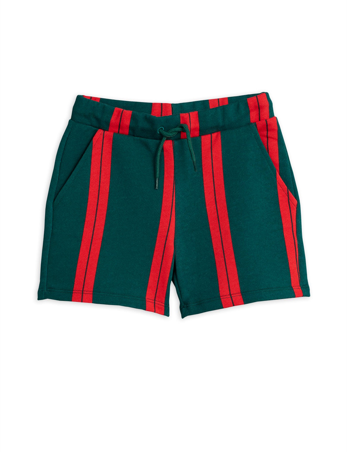 Stripe Sweat Shorts Green