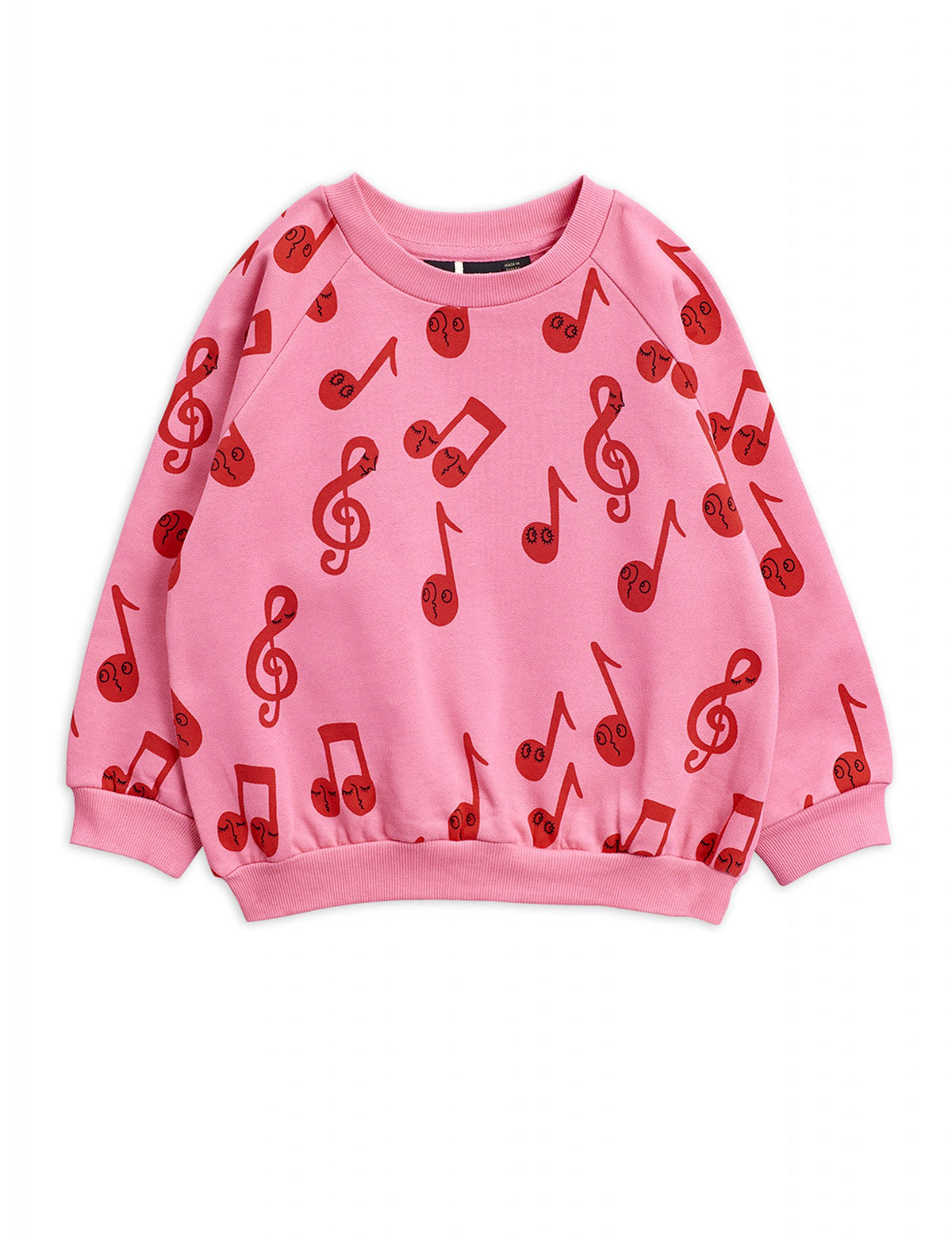 Notes Aop Sweatshirt Pink