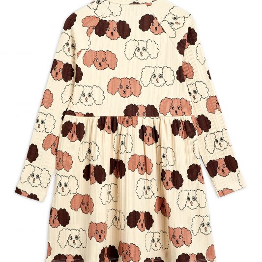 Fluffy Dog aop Ls Dress