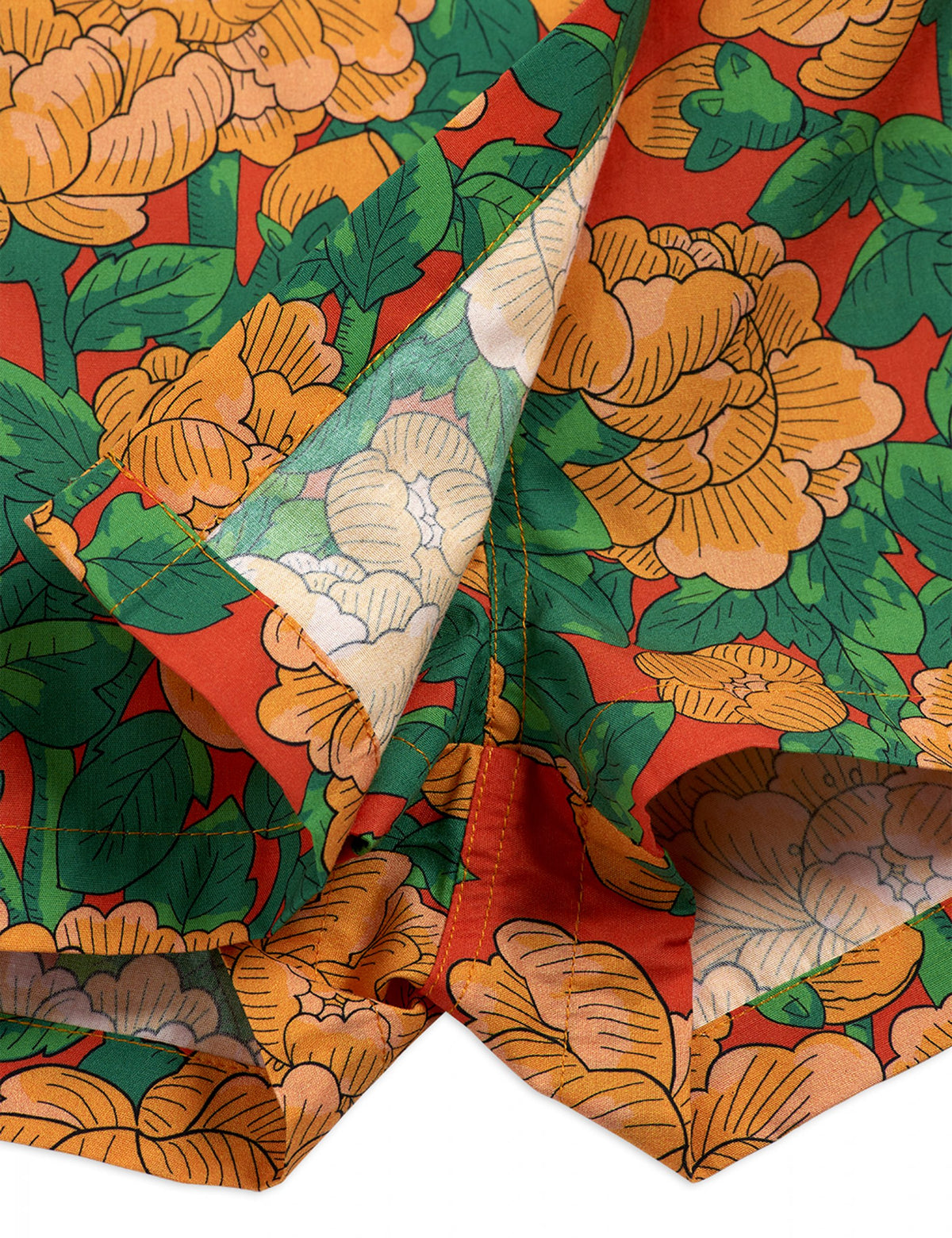 Peonies Woven Divided Skirt