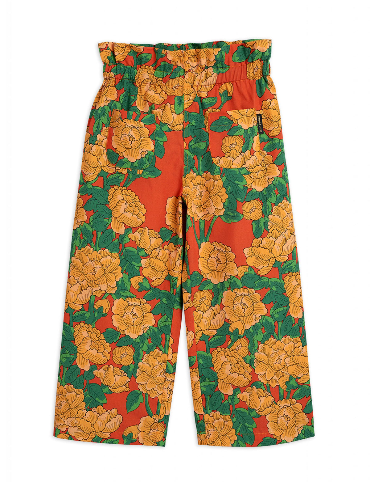 Peonies Woven Paper Bag Trousers