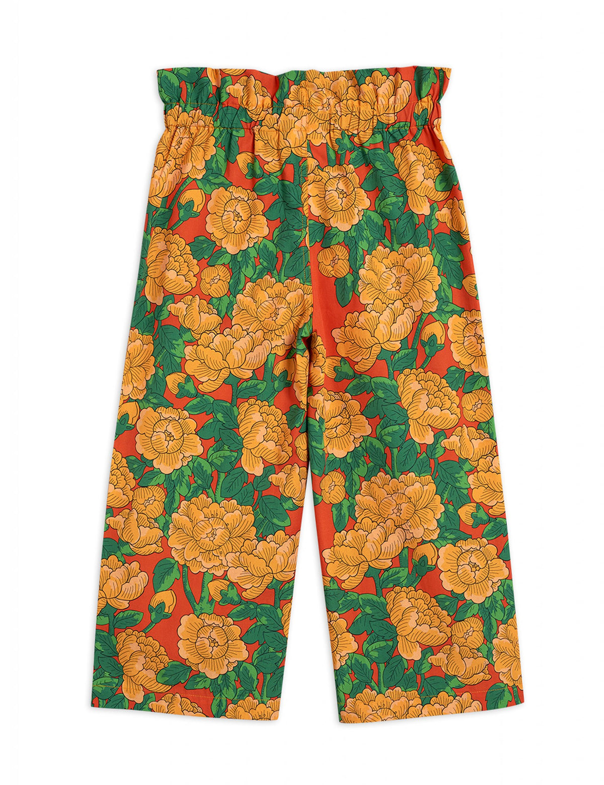 Peonies Woven Paper Bag Trousers