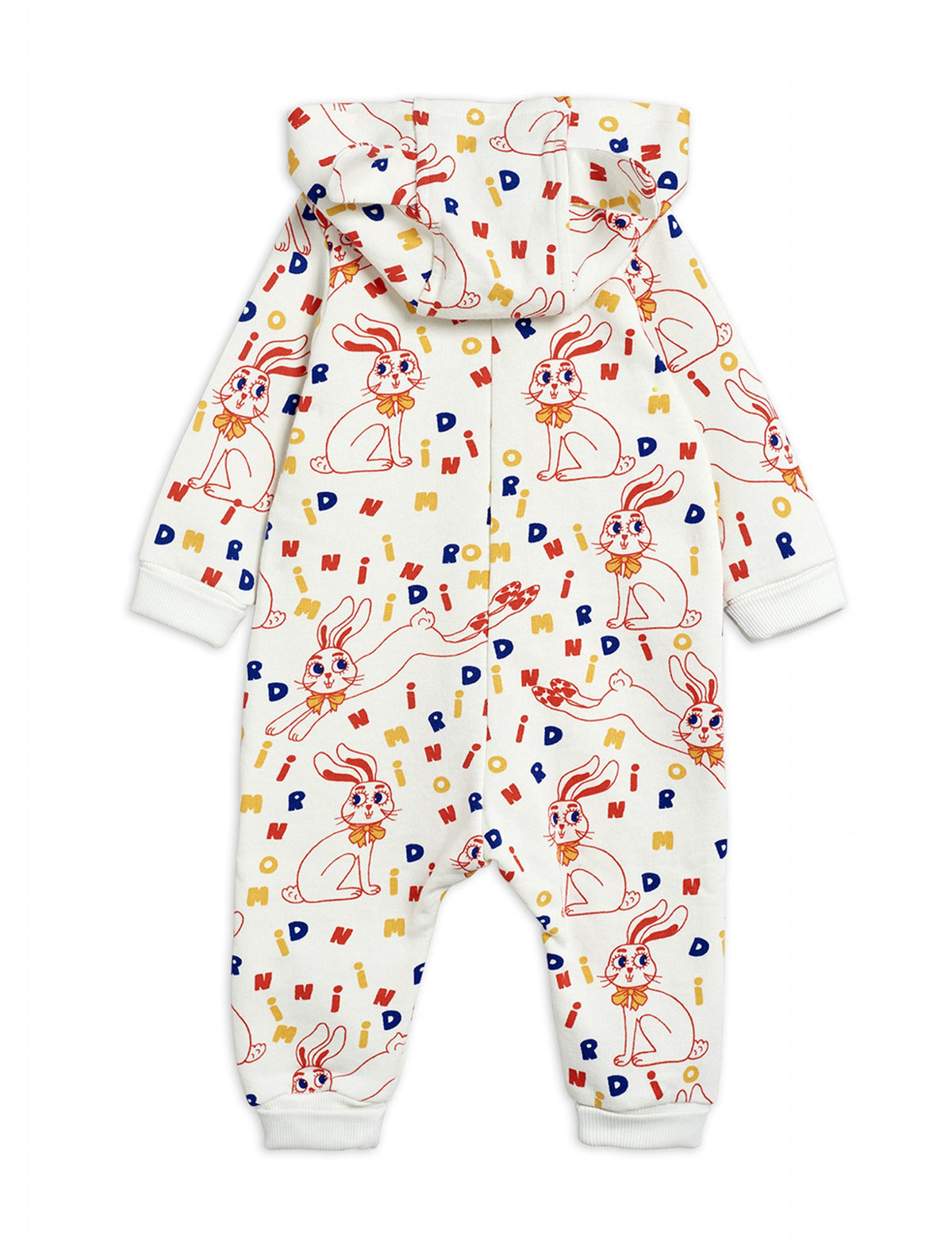 Mr Rabbit Aop bunny Onesie offwhite