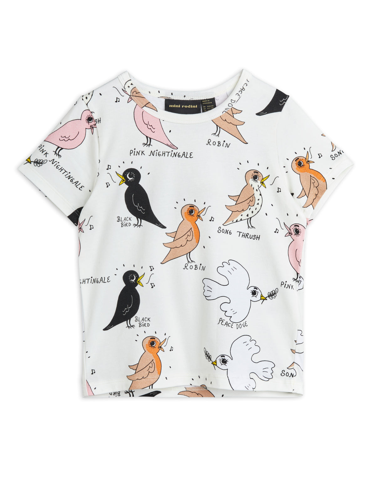 Birdswatching Aop Short Sleeve Tee offwhite