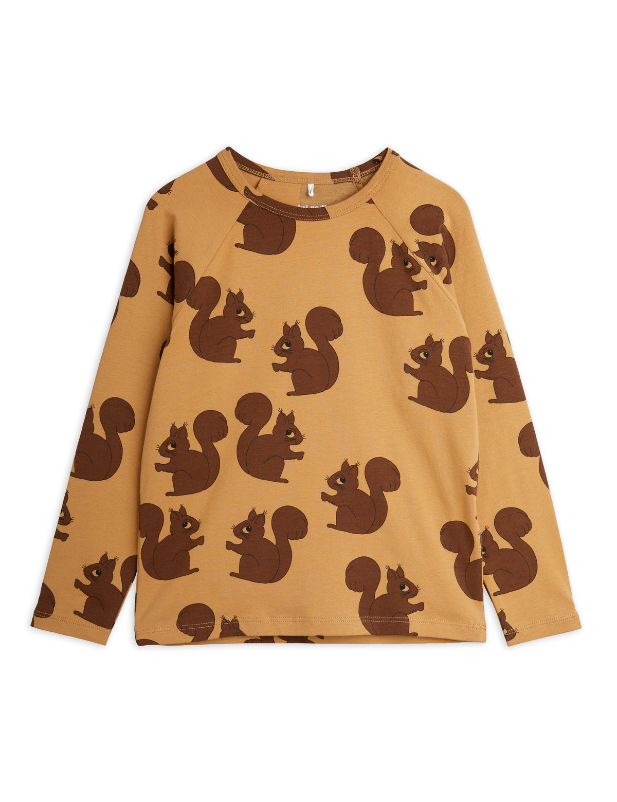 Squirrel Aop Raglan Long Sleeve Tee brown