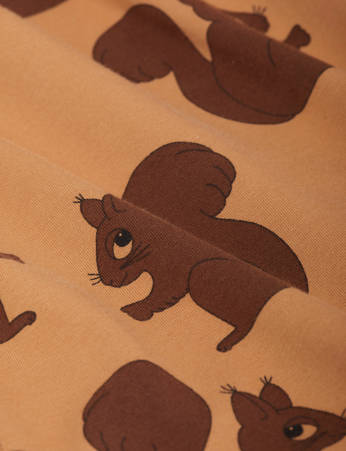 Squirrel Aop Raglan Long Sleeve Tee brown