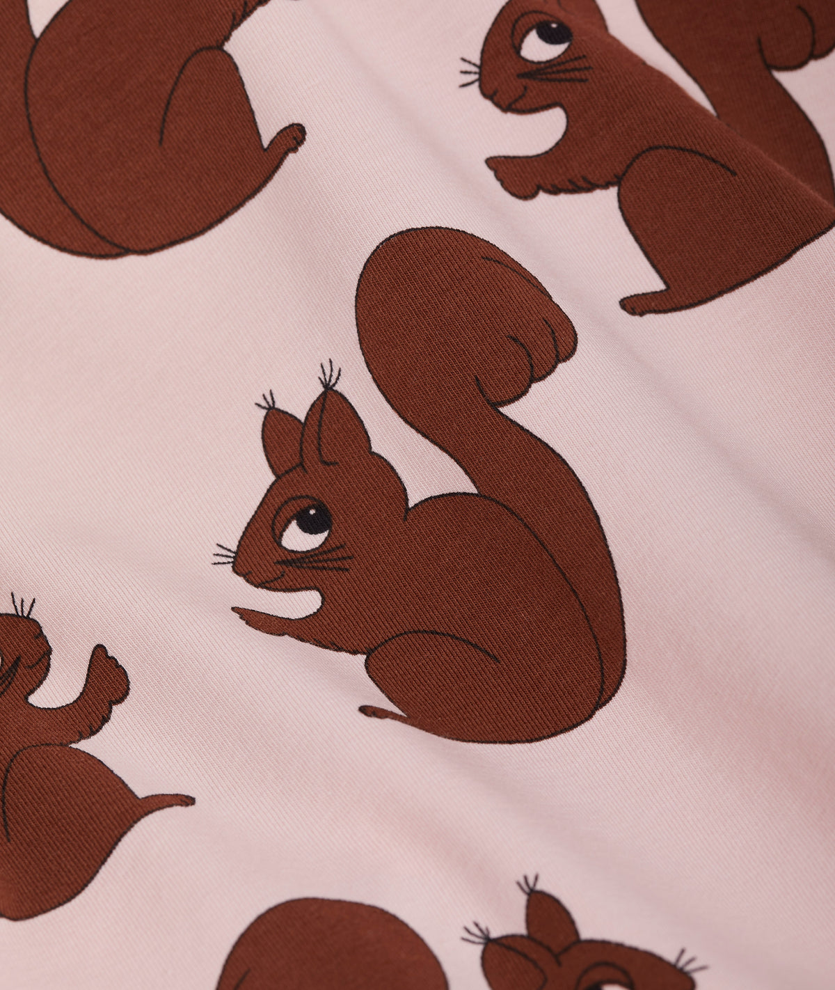 Squirrel Aop Raglan Long Sleeve T-shirt pink