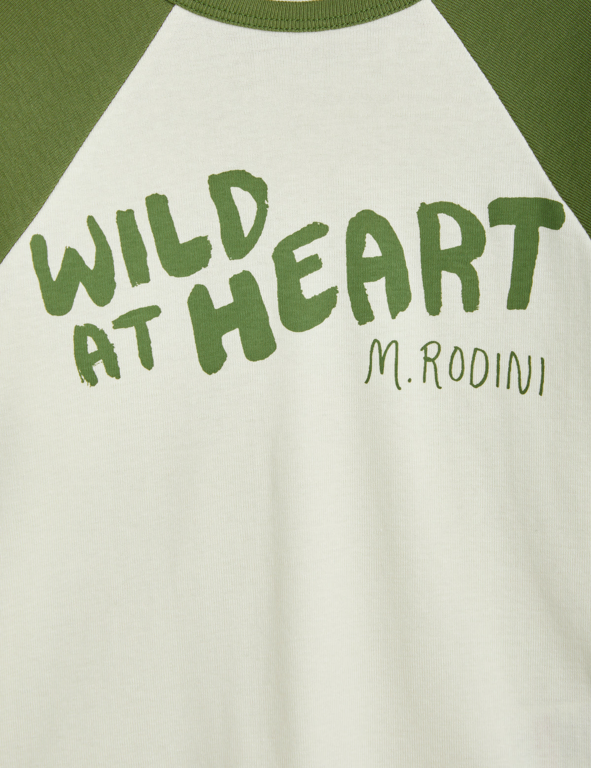 Wild At Heart Raglan Long Sleeve Tee green