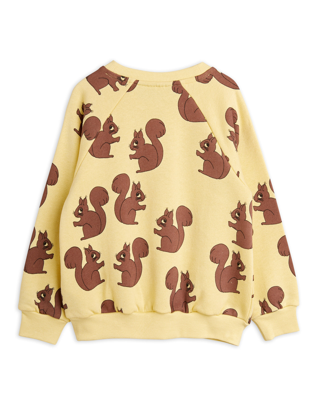 Squirrel Aop Sweatshirt yellow
