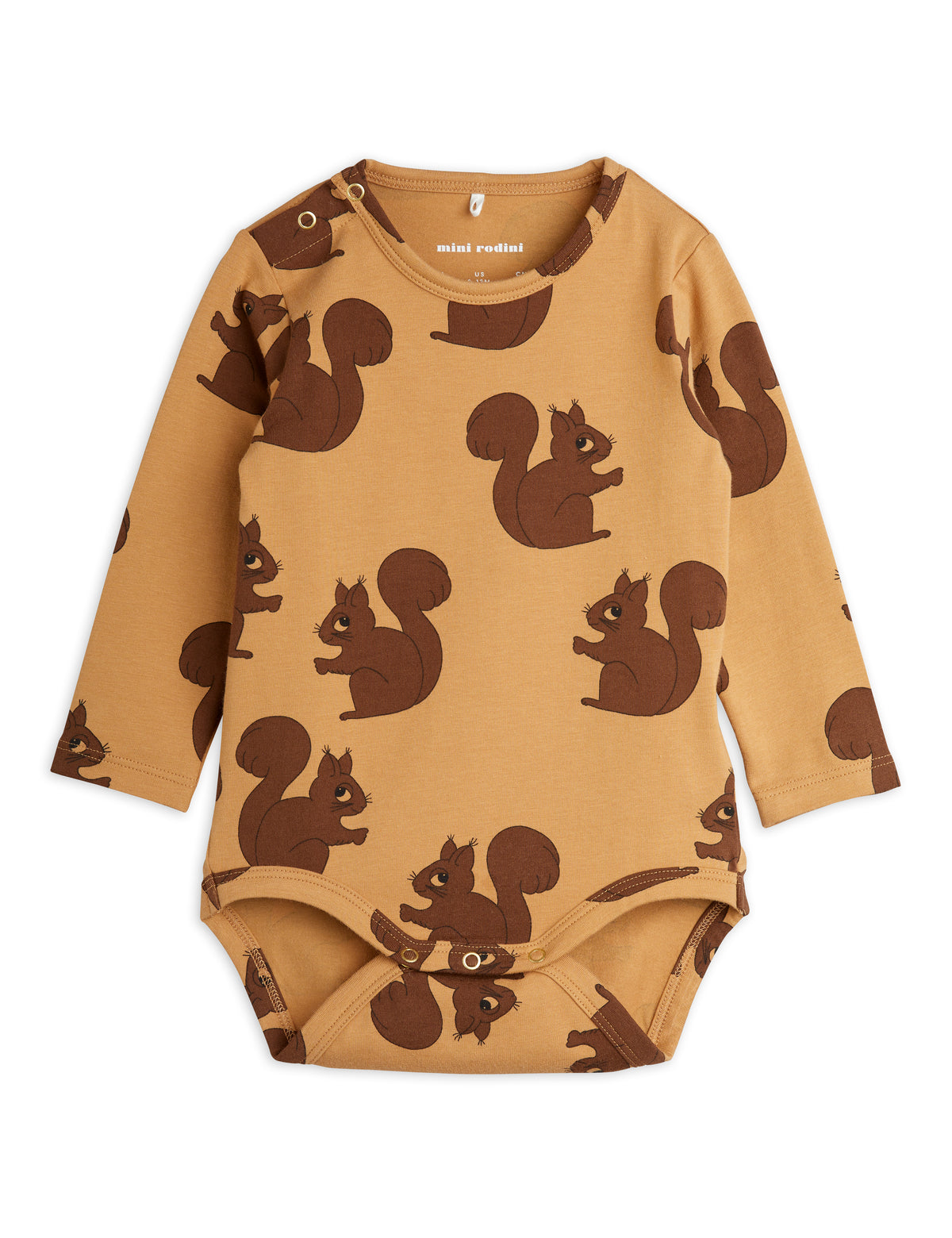 Squirrels Aop Long Sleeve Body brown