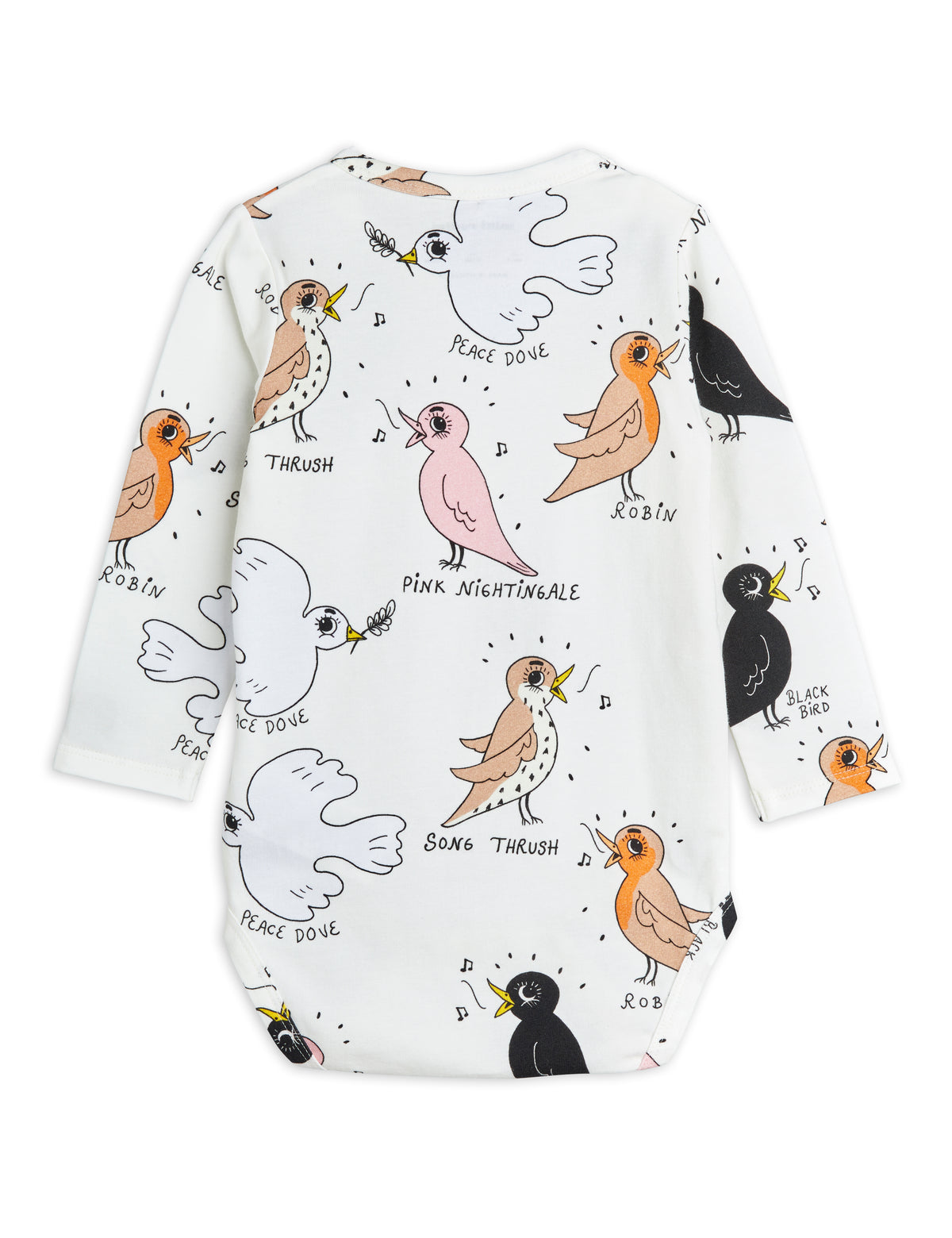Birdswatching Aop Long Sleeve Body offwhite