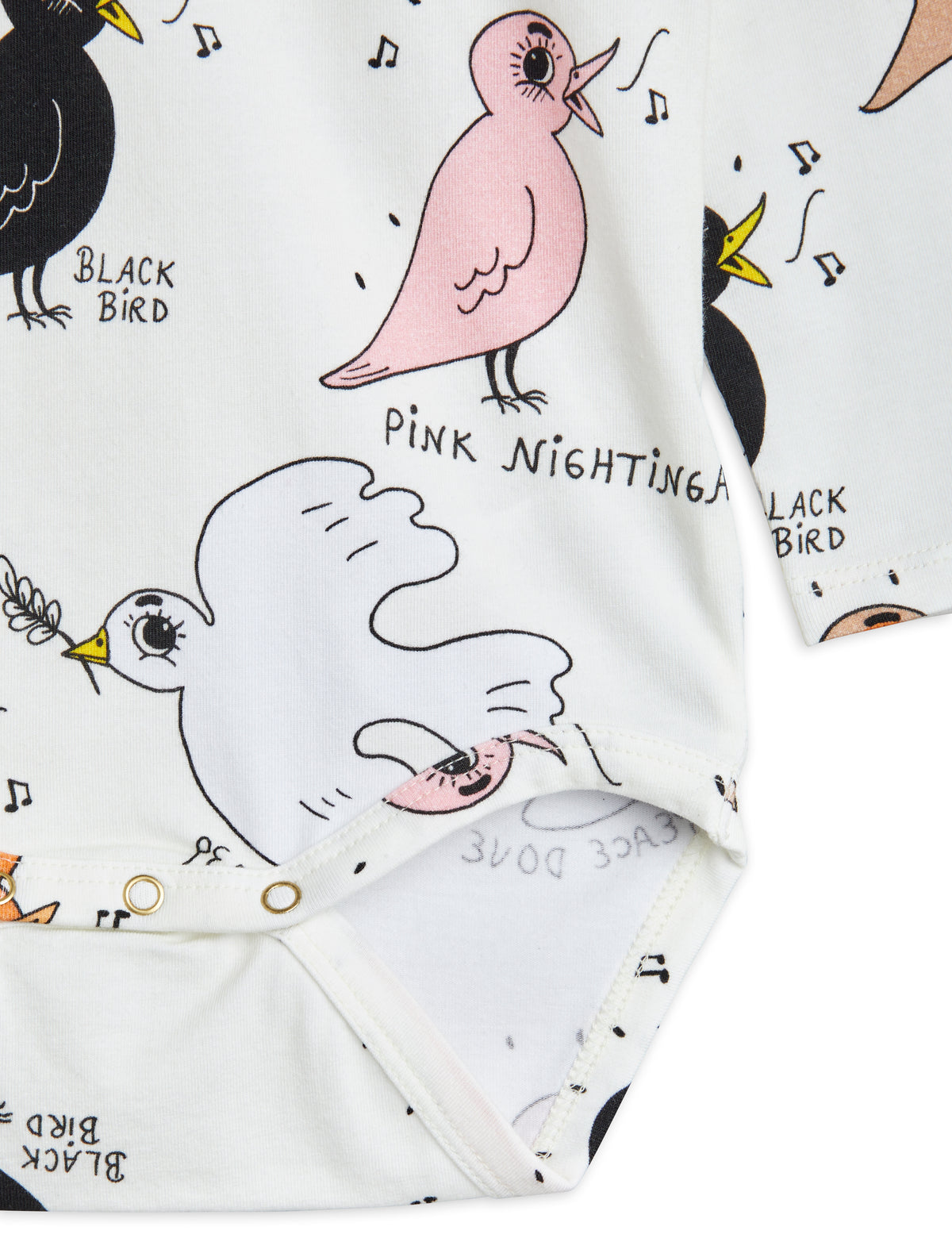 Birdswatching Aop Long Sleeve Body offwhite