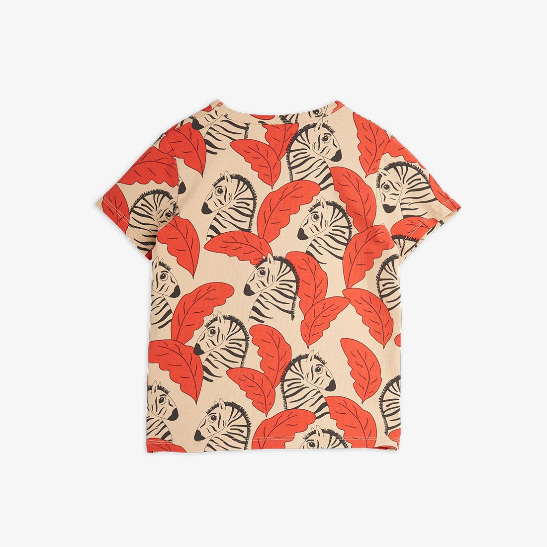 Zebras AOP ss Tee red