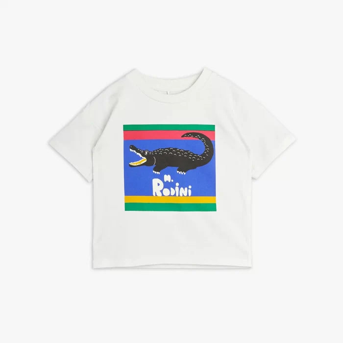Crocodile Multicolor SP ss Tee white