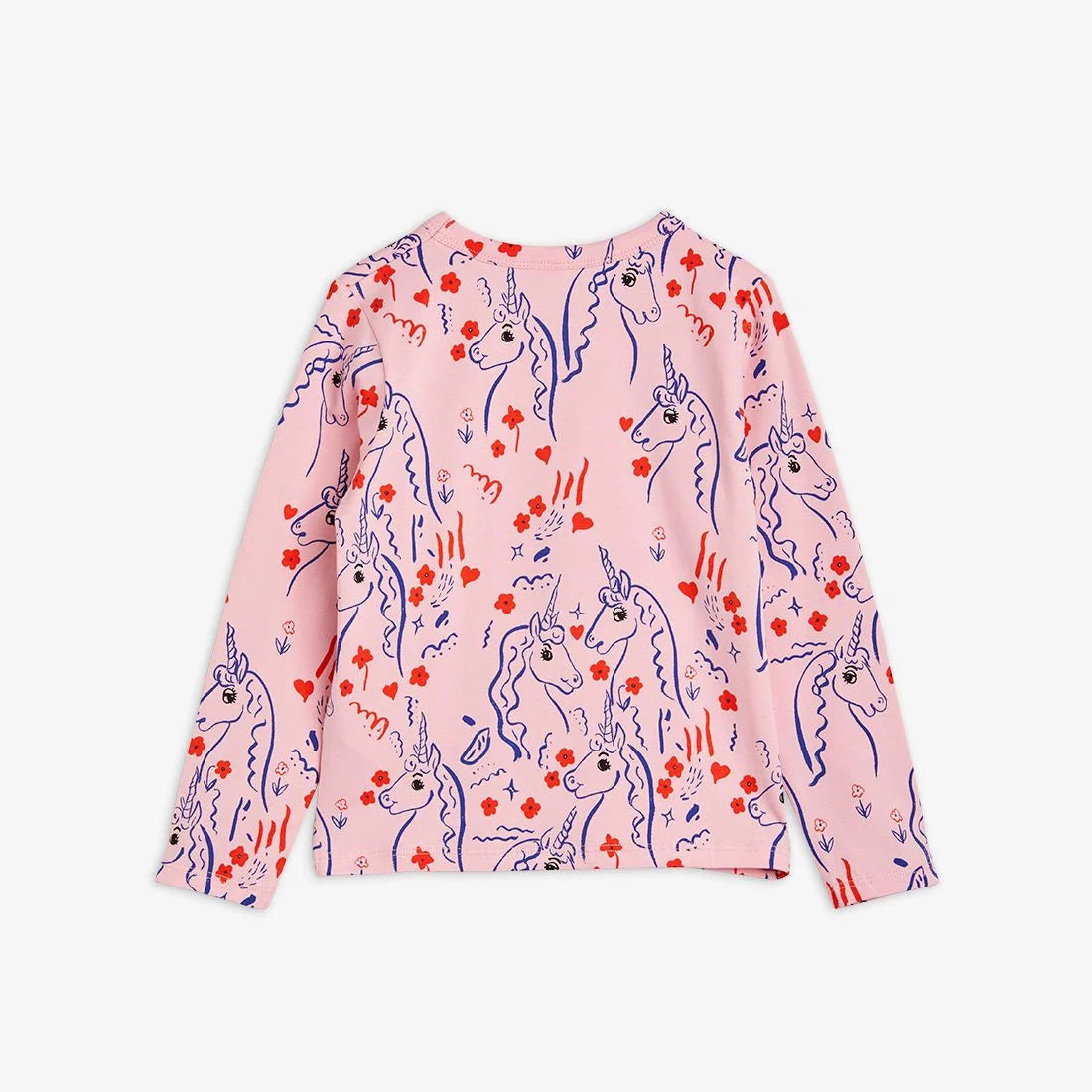 Scottish Unicorns aop Long Sleeve Tee  (Pink)