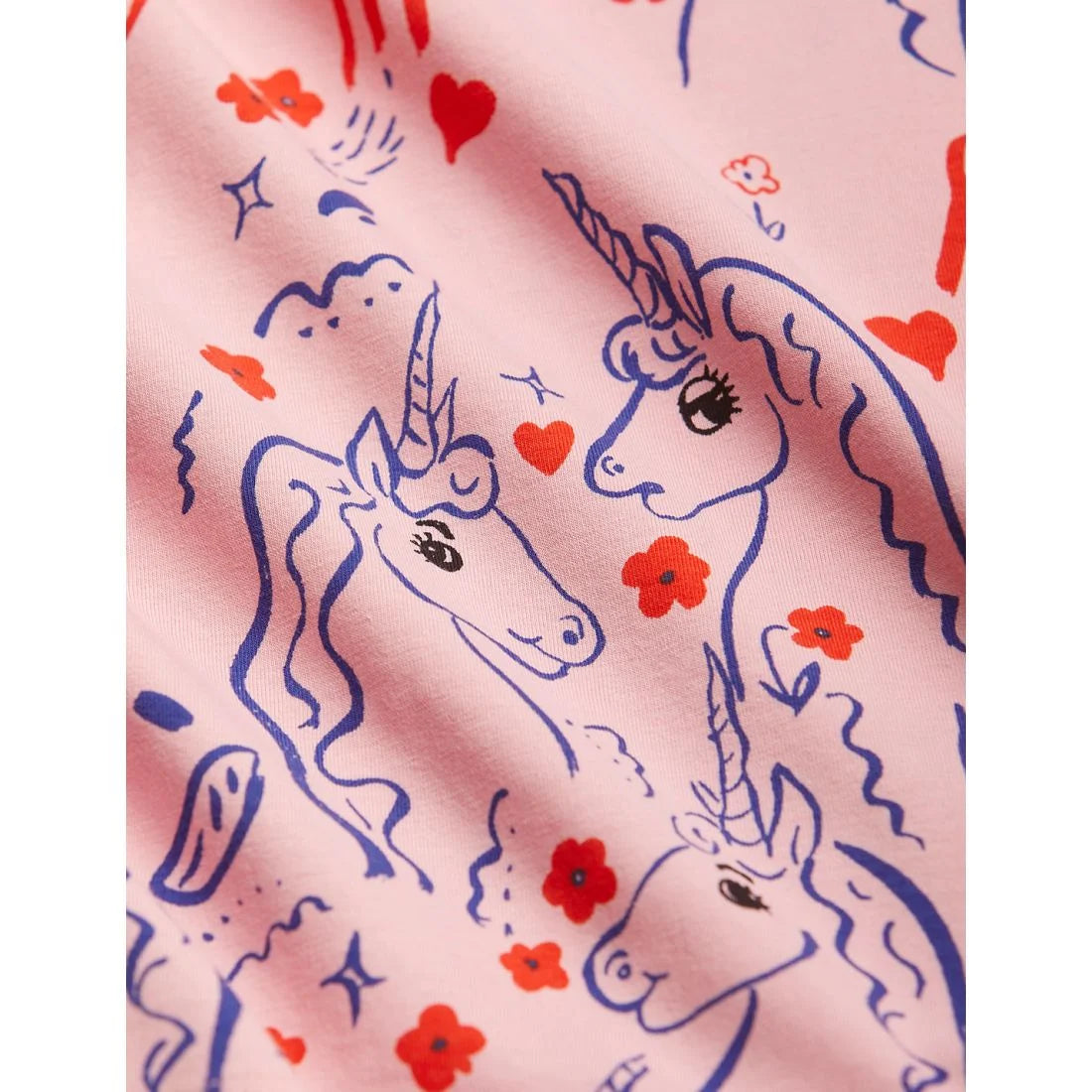 Scottish Unicorns aop Long Sleeve Tee  (Pink)