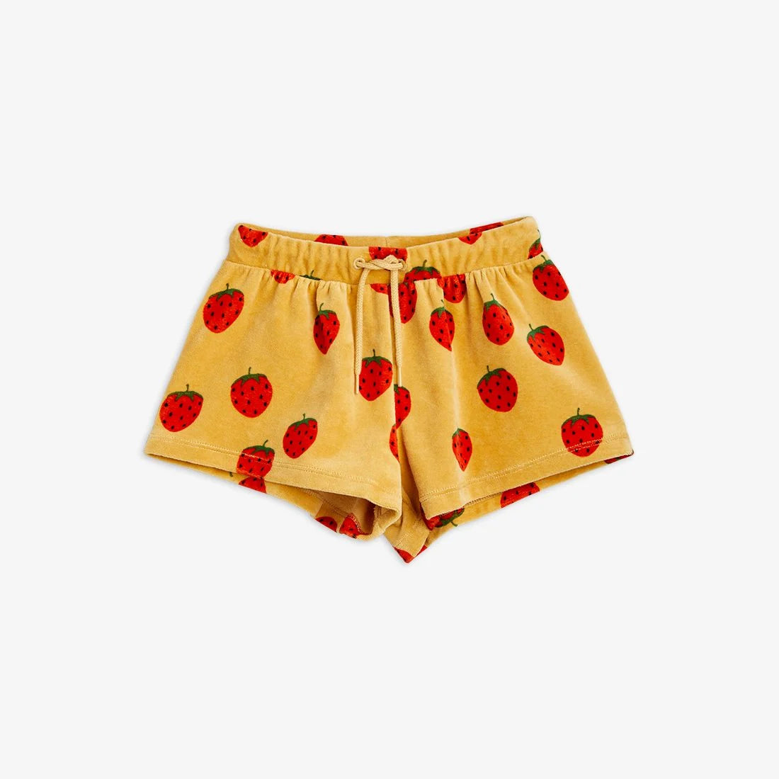 Strawberries Velour aop Shorts (Beige)