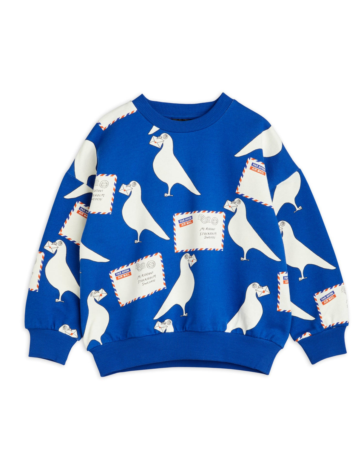 Pigeons Aop Sweatshirt - Blue