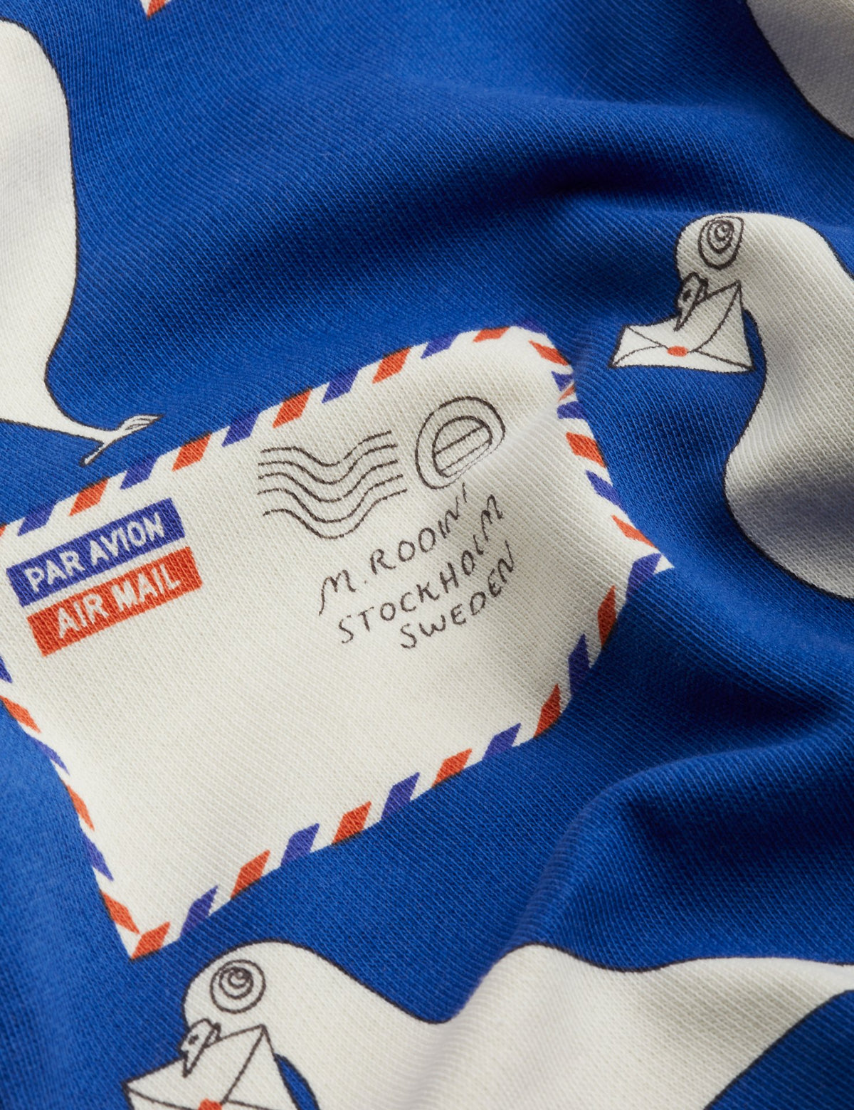 Pigeons Aop Sweatshirt - Blue