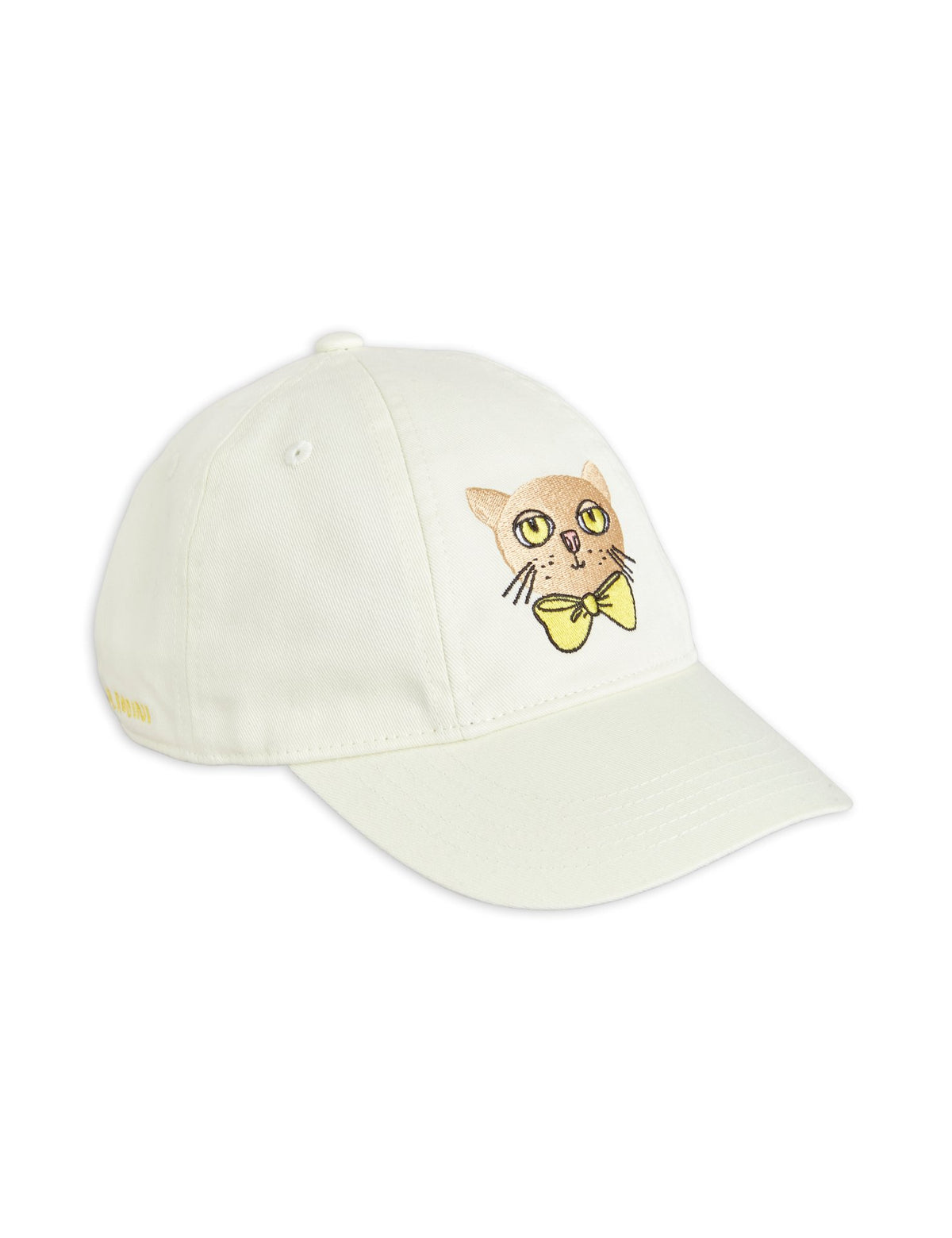 Cats Embroidered Cap - Offwhite
