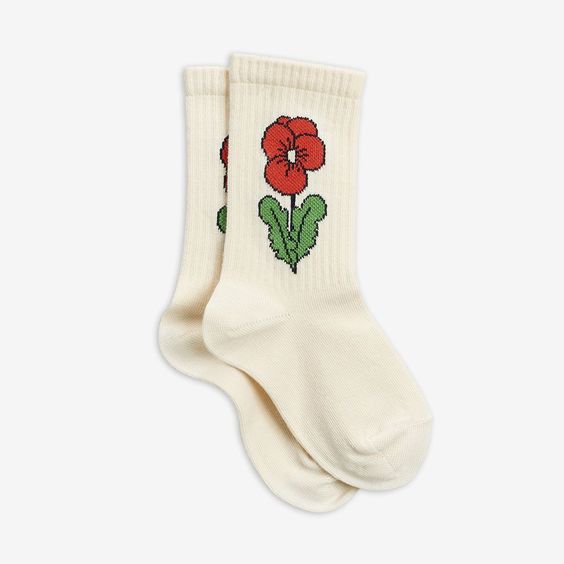Flower Socks White