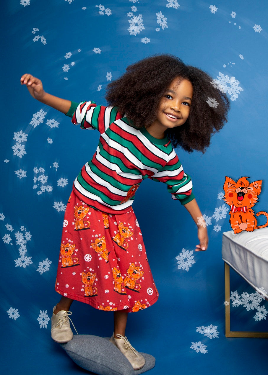 Long Twirly Skirt Meow Meow