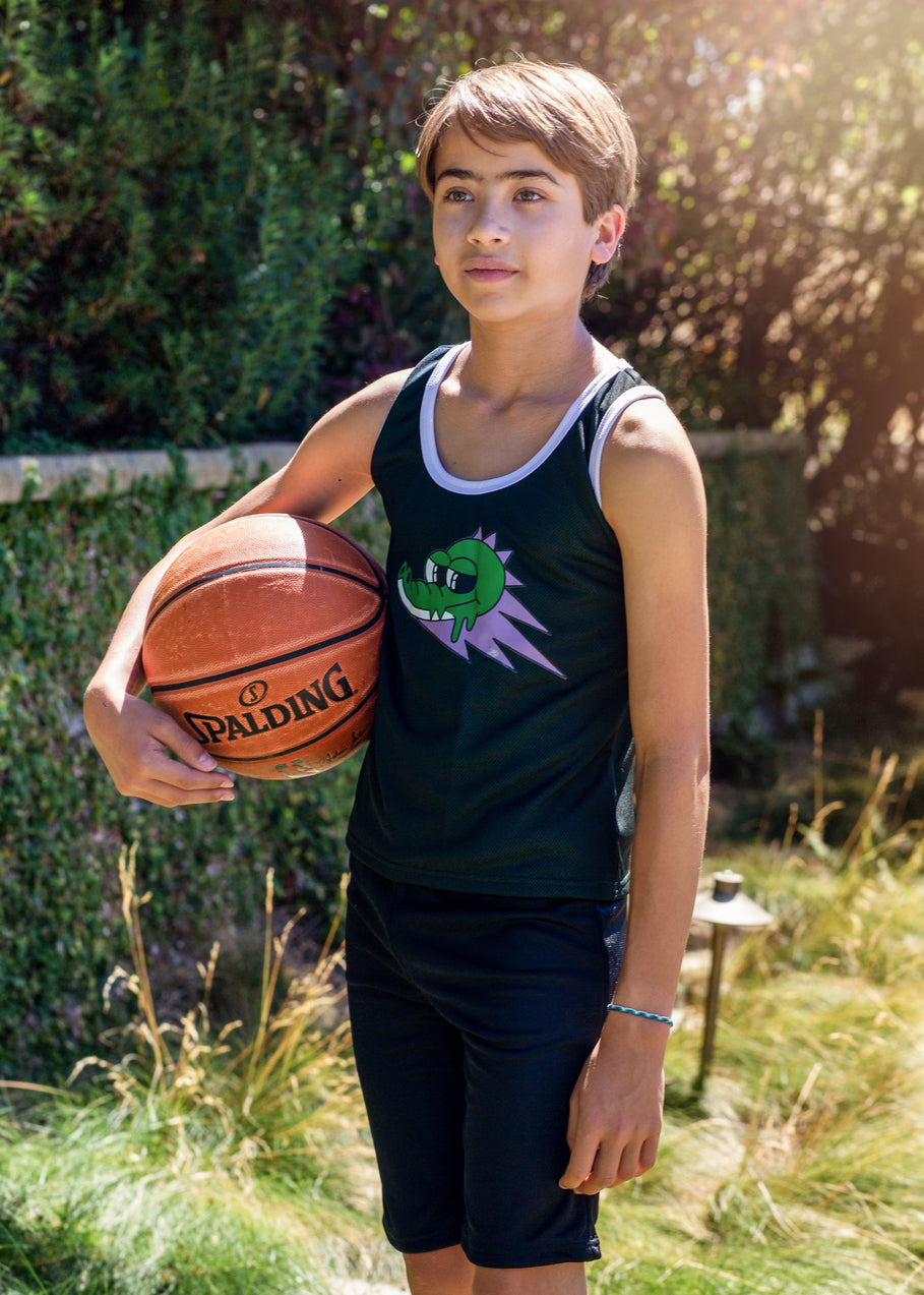 Basketball Match Set - Top &amp; Shorts  – Black