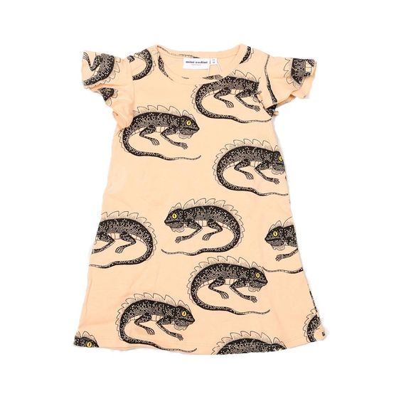 mini rodini crocodile dress Lizzard Ss Dress Pink