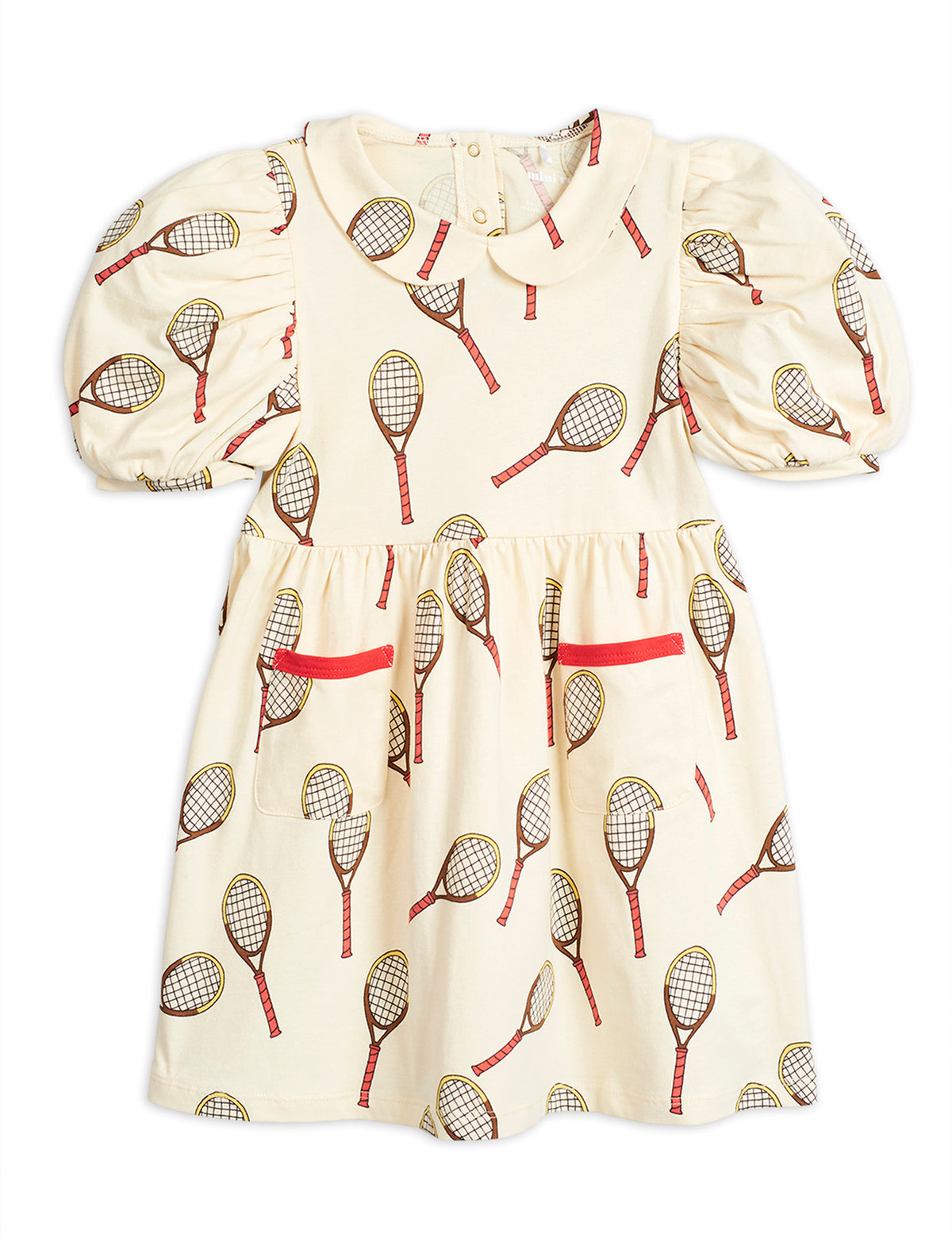 Tennis aop Ss Dress offwhite