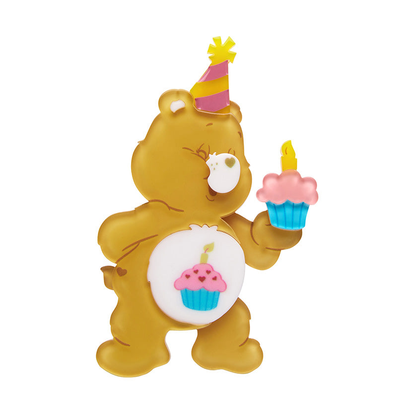 Birthday Bear&#39;s Cake Brooch