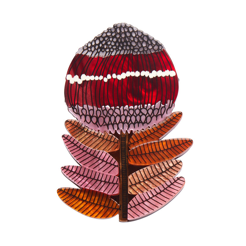 Wonderous Waratah Brooch