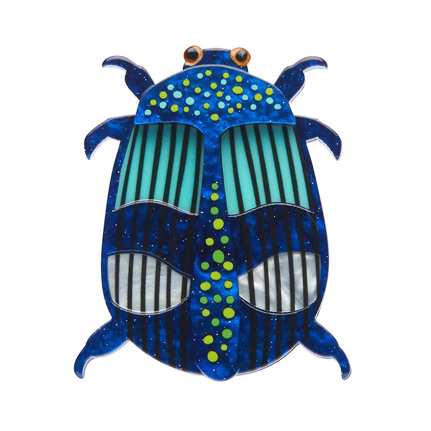 A Jewel Among Beetles Brooch