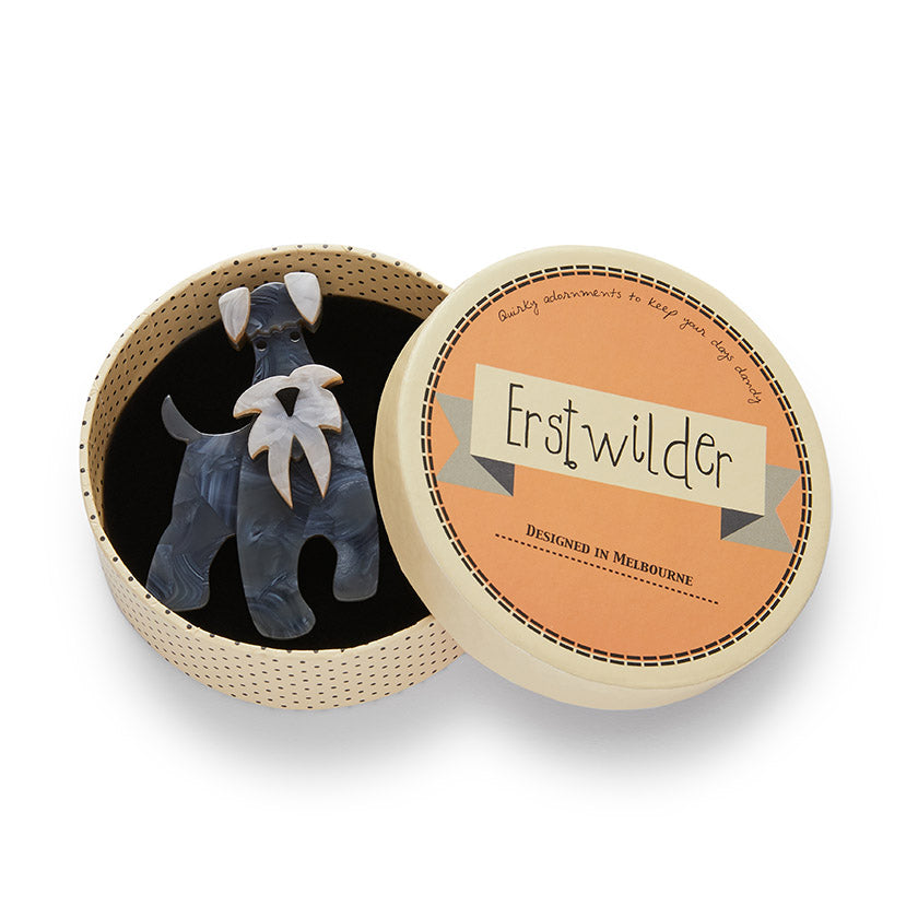 The Schnauzer And Klaus Brooch