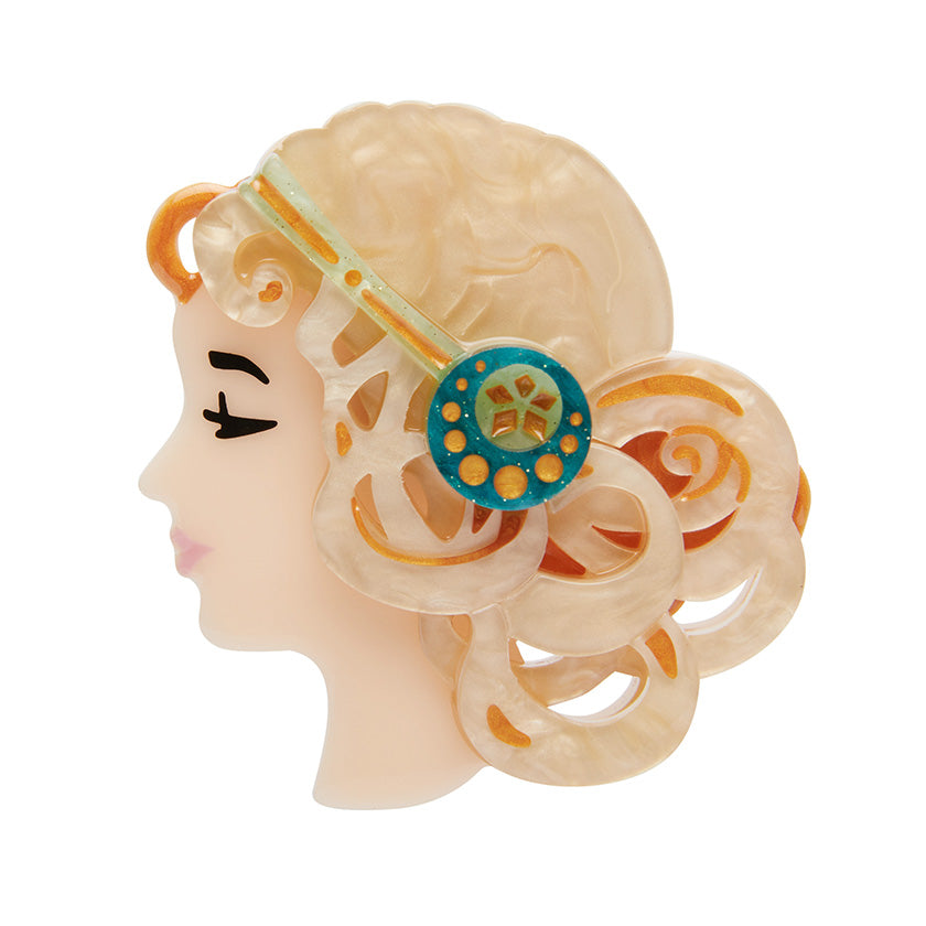 Art Nouveau 2 Mademoiselle Bernhardt Brooch