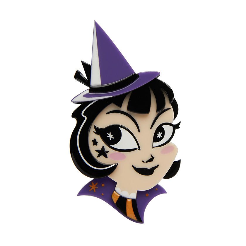 Which Witch? - white Brooch