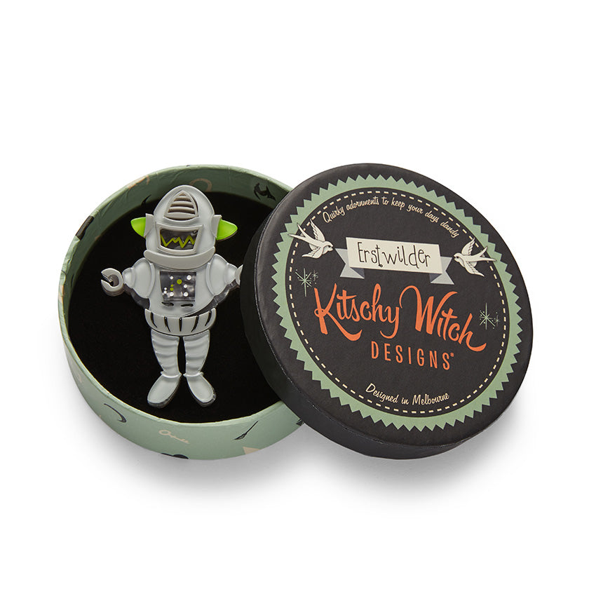 Robert The Rational Robot Brooch