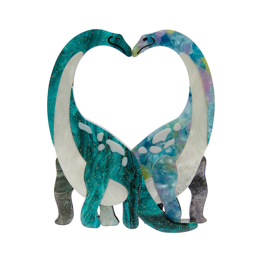 Dinosauria Neck and Neck Brooch Blue