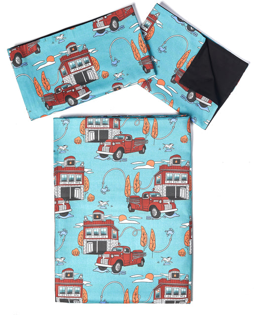 Fire Engine Single Bed Bedding Set