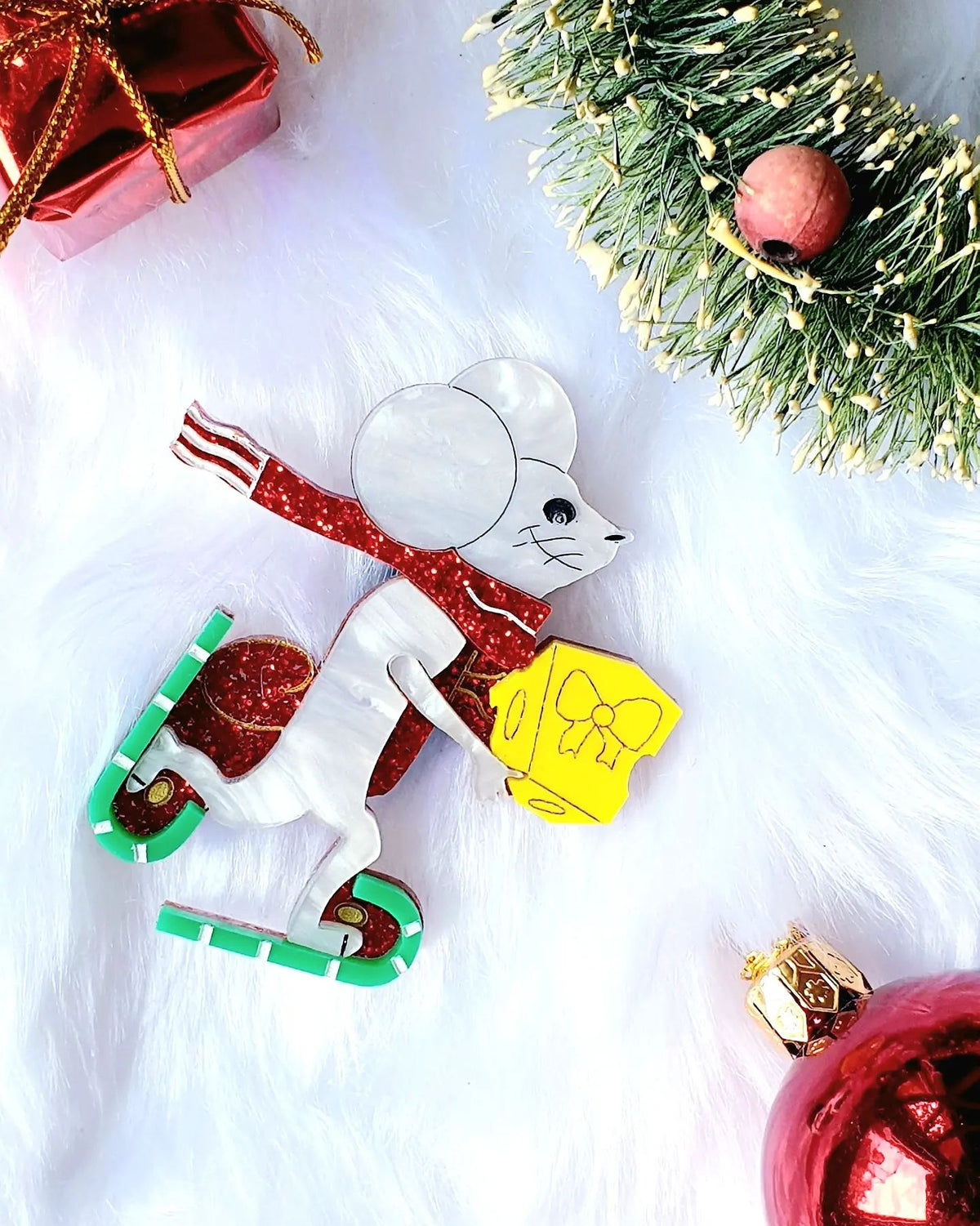 Cheddar Cheese Heist Brooch