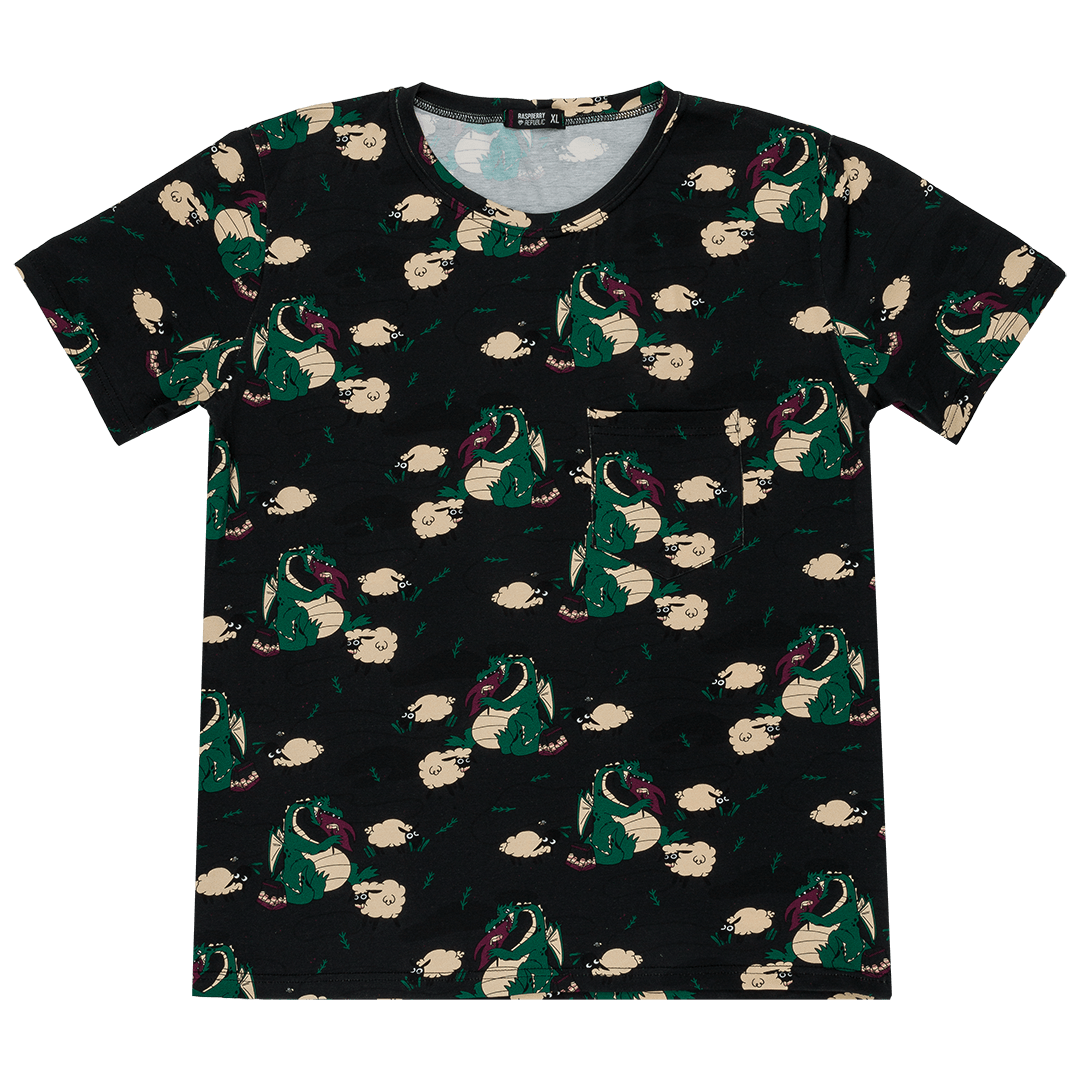 Veggie Dragon Daddy Short Sleeve T-Shirt